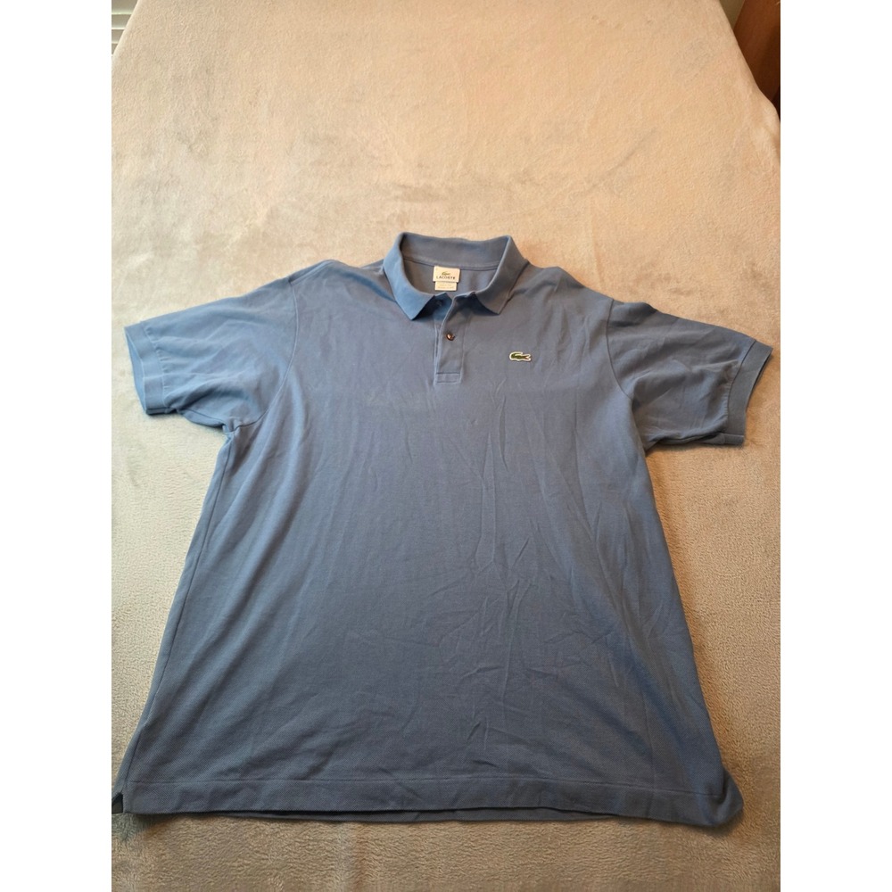 Lacoste Polo Shirt Mens 8 XXL Blue Short Sleeve Pique Cotton